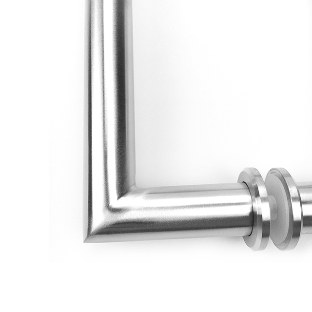 Poignée de porte en verre en acier inoxydable en gros (01-115)