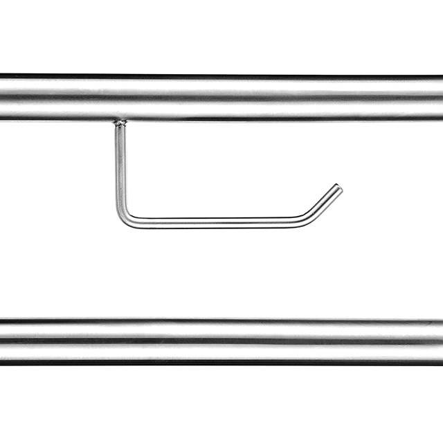 Barre d'appui en forme de U pour toilettes avec porte-papier (02-413B)